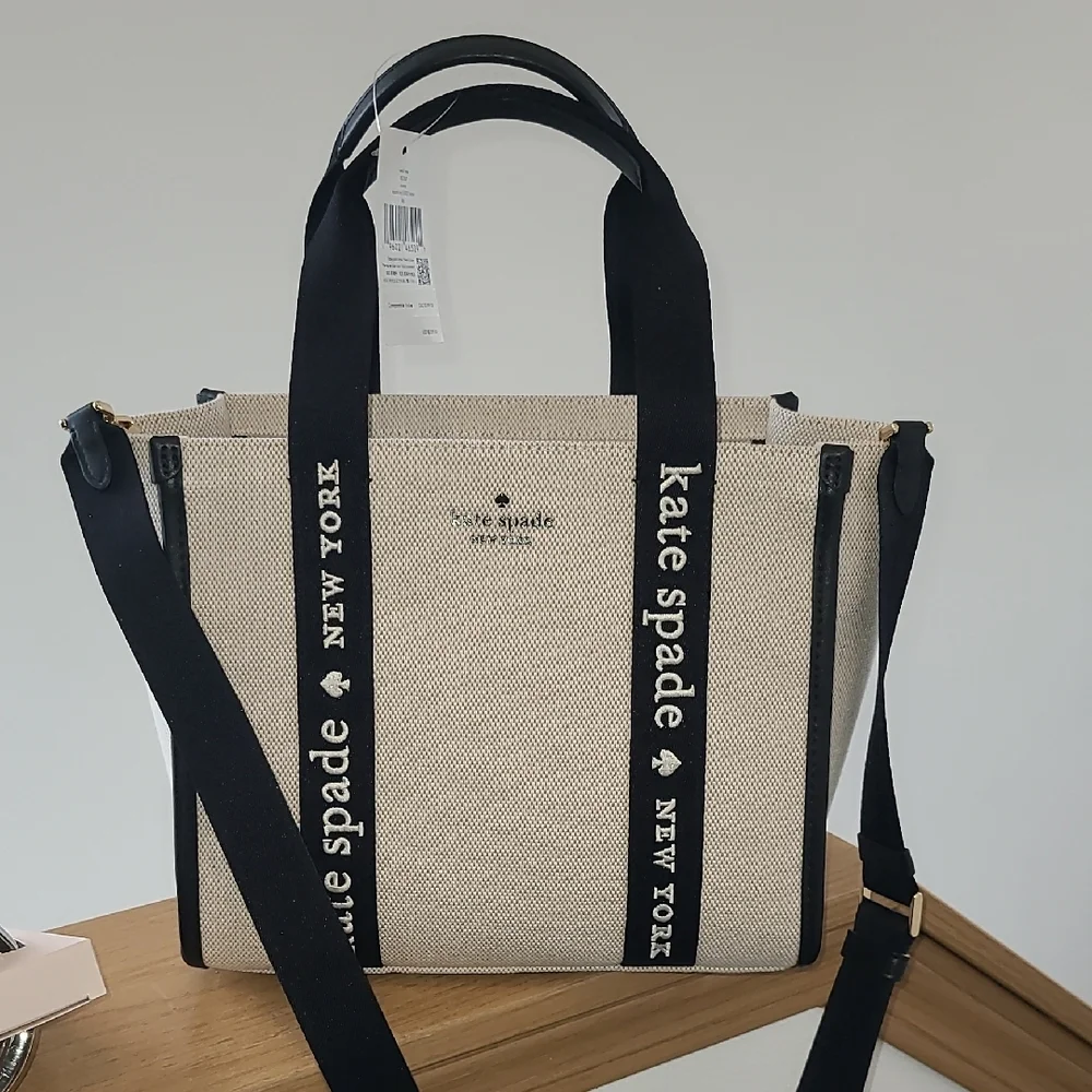 Kate Spade Black and Tan Tote Bag